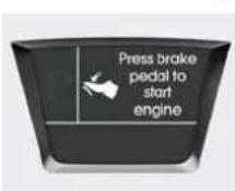 HYUNDAI IX20 (2015) - Press brake pedal to start engine (Appuyer sur la pedale de frein pour demarrer le moteur) (boite automatique) - 1