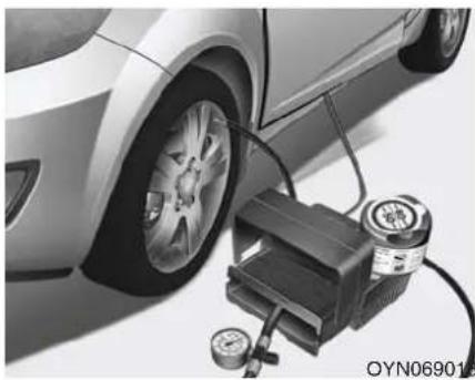 HYUNDAI IX20 (2015) - Utilisation du Tire Mobility Kit - 1