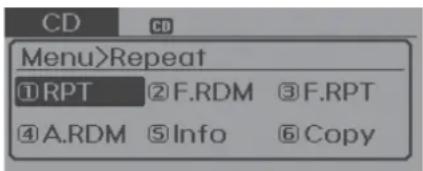 HYUNDAI IX20 (2015) - MENU : CD MP3/USB - 1