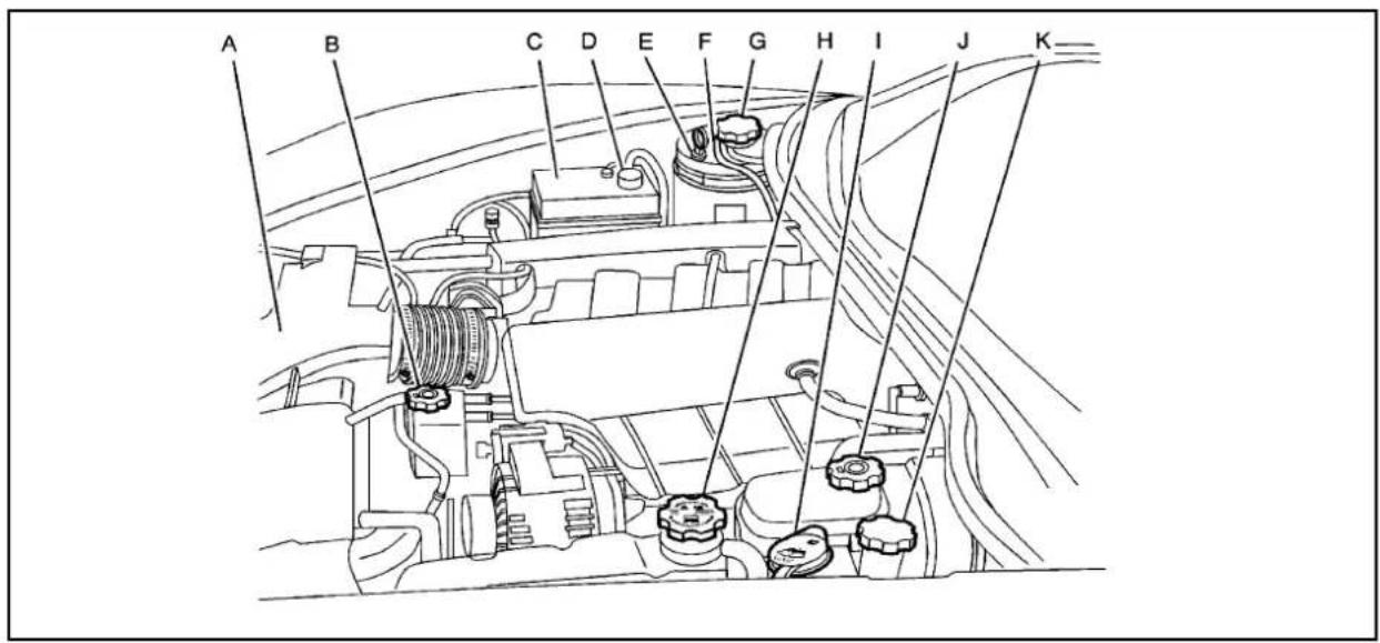 CHEVROLET Corvette (2010) - Aperçuducompartimentmoteur - 3