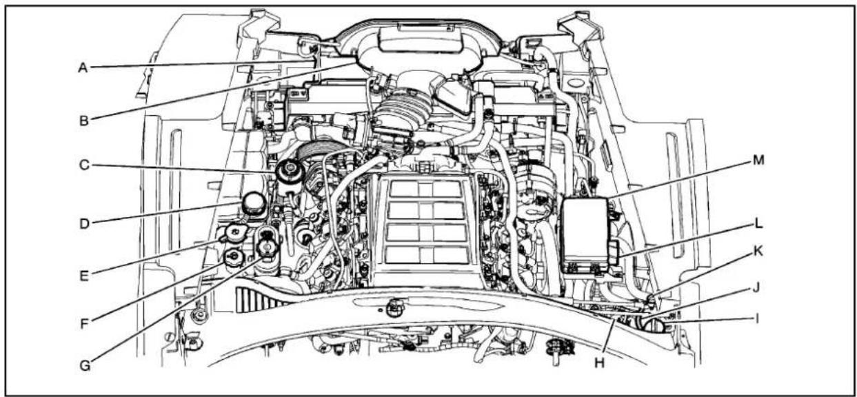CHEVROLET Corvette (2010) - Aperçuducompartimentmoteur - 2
