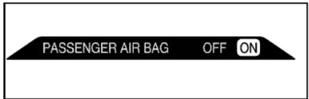 CHEVROLET Corvette (2010) - Systèmededétectiondusac gonflabledepassager - 1