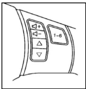 CHEVROLET Corvette (2010) - Commandesaudiointégréesau volantdedirection - 2