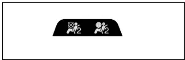 CHEVROLET Corvette (2010) - Témoindel'étatdusacgonflabledu passager - 2