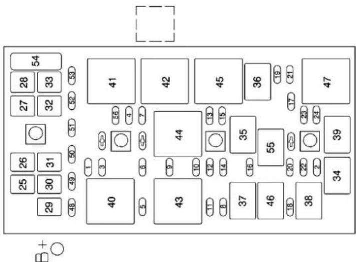 CHEVROLET Corvette (2010) - Bloc-fusiblesdecompartment moteur - 1