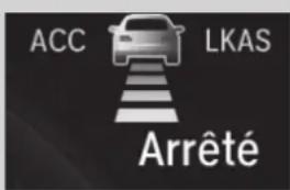Honda Civic (2016) - ■ Un véhicule devant est détecté dans le rayon d'action de l'ACC avec LSF et ralentit jusqu'au point de s'immobiliser - 1