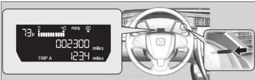 Honda Civic (2016) - Changement d'affichage - 1