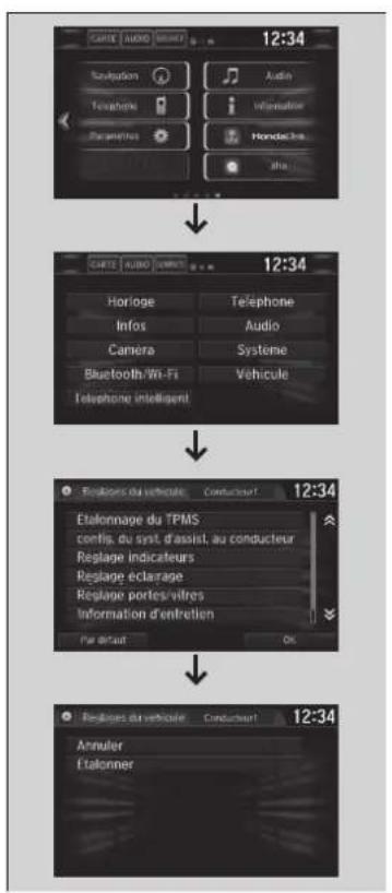 Honda Civic (2016) - Étalonnage du TPMS - 1