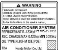 Honda Civic (2016) - WARNING - 2
