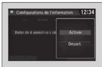 Honda Civic (2016) - Pour configurer la connexion au service HondaLink ^MD - 1