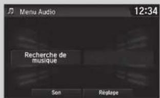 Honda Civic (2016) - Comment choisir une chanson à partir de la liste de recherche de musique - 1