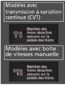 Honda Civic (2016) - Messages d'avertissement et d'information de l'interface d'informations du conducteur\* - 5