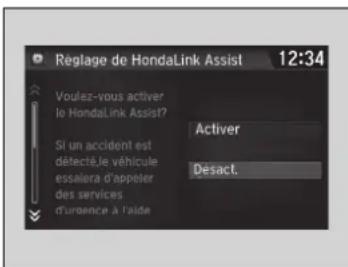 Honda Civic (2016) - ■Pour activer la notification - 1