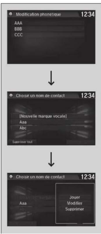 Honda Civic (2016) - Modification phonétique de répertoire téléphonique - 1
