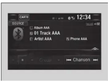 Honda Civic (2016) - Pour faire jouer des fichiers audio Bluetooth ^MD - 1