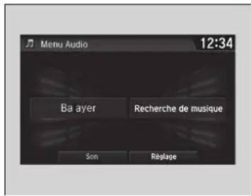 Honda Civic (2016) - Comment sélectionner un mode de lecture - 1