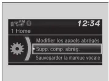 Honda Civic (2016) - ■Pour supprimer une marque vocale - 1