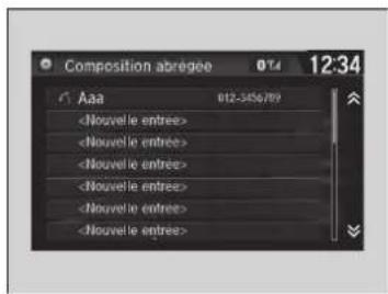 Honda Civic (2016) - ■Pour faire un appel en utilisant un numéro de téléphone - 3