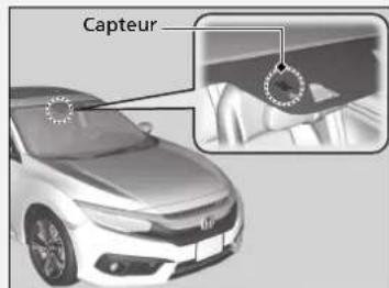 Honda Civic (2016) - »Essuie-glaces automatiques à intermittence \* - 1