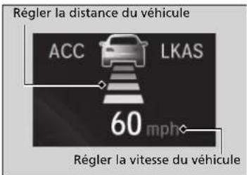 Honda Civic (2016) - Pour régler la vitesse de consigne du véhicule - 2