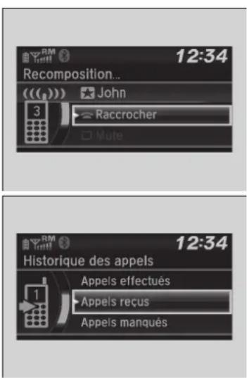 Honda Civic (2016) - Pour faire un appel en utilisant un numéro de téléphone - 1