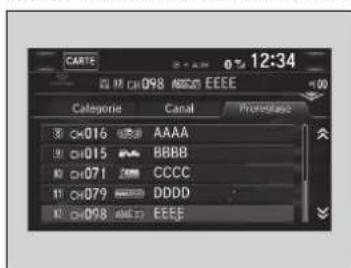 Honda Civic (2016) - ■Programmation multi-canaux (pour les canaux de musique seulement) - 1