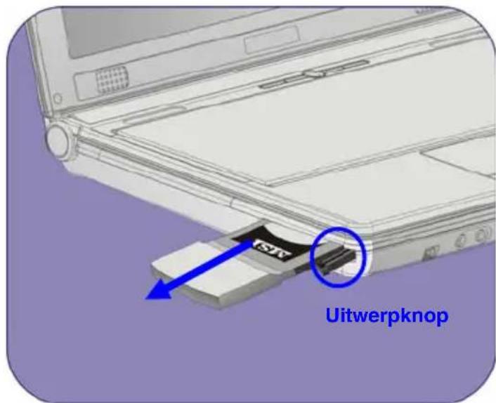 TARGA Traveller 1561 - Een PC-kaart verwijderen - 1