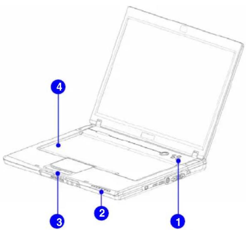 TARGA Traveller 1562 - Het notebook openen - 1