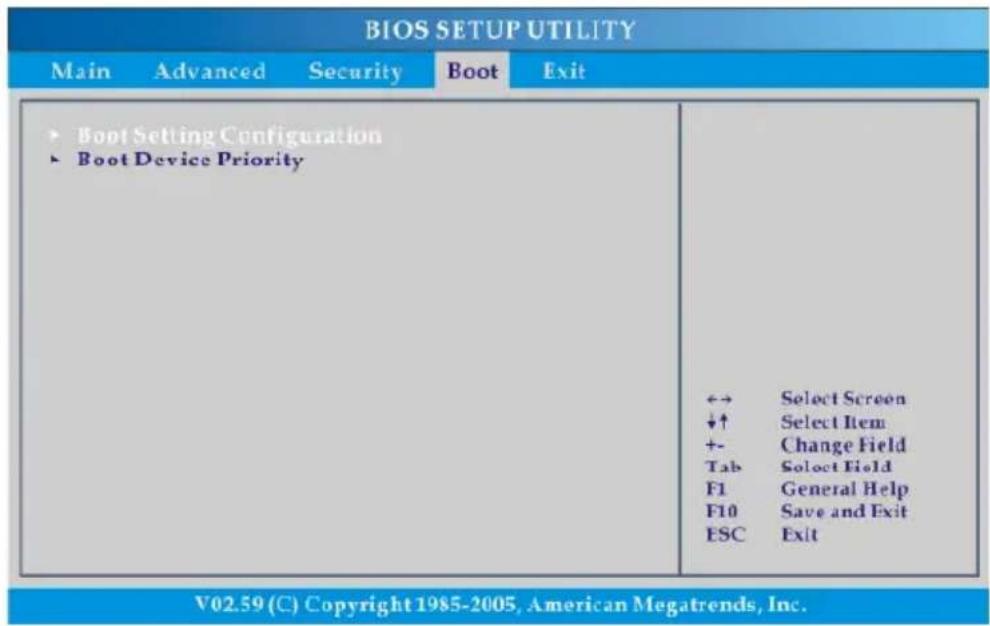 TARGA Traveller 1526 - Bootmenu - 1
