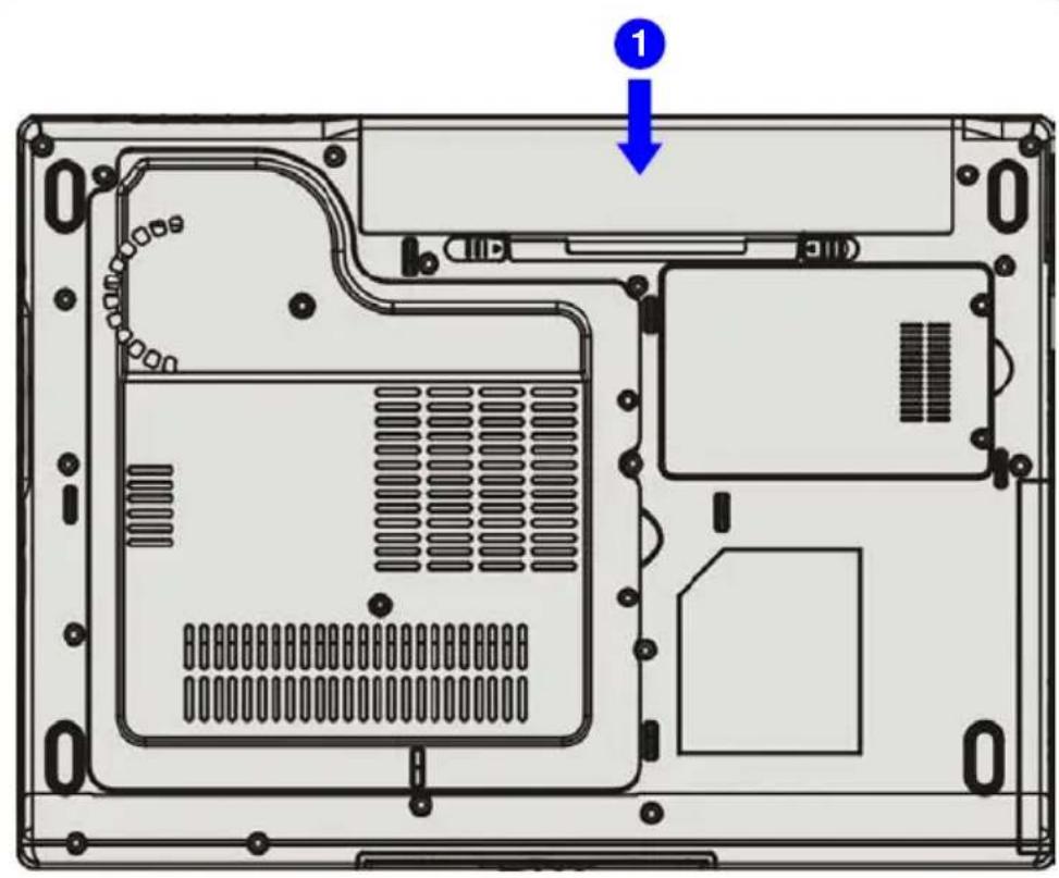 TARGA Traveller 1512 - Een nieuw batterijpak plaatsen - 1