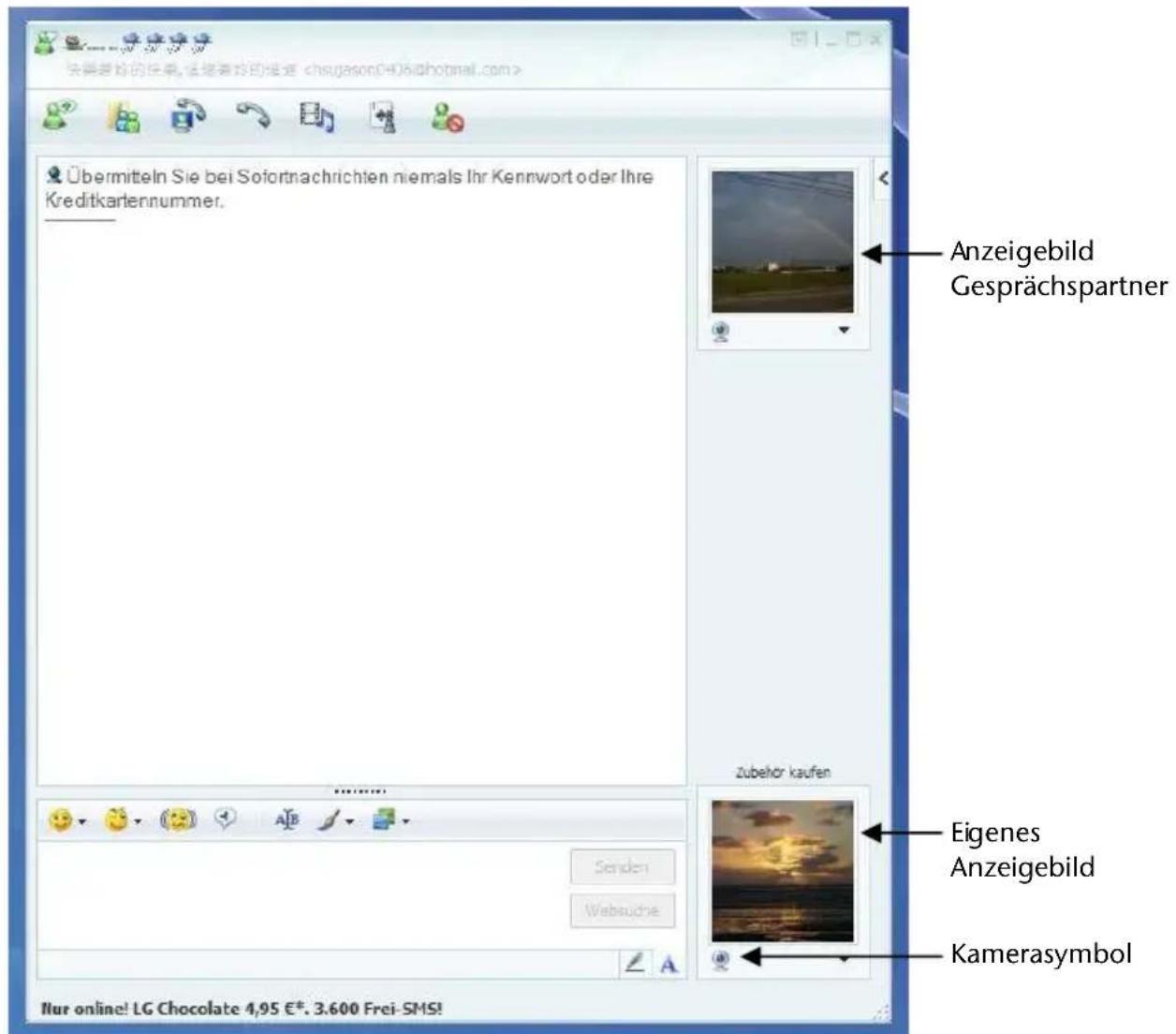 MEDION MD 96640 - Anwendungsbeispel mit dem Windows Messenger - 1