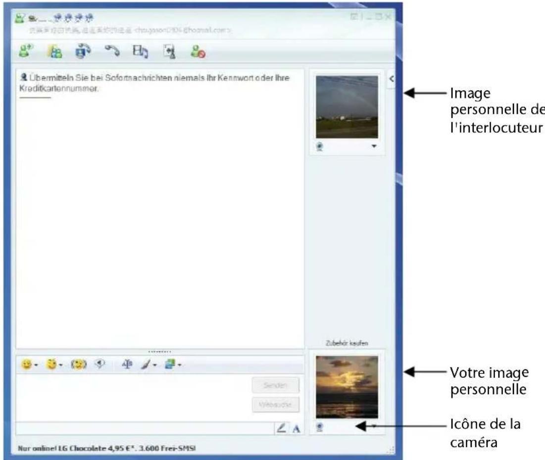 MEDION MD 96640 - Exemple d'utilisation avec Windows Messenger - 1