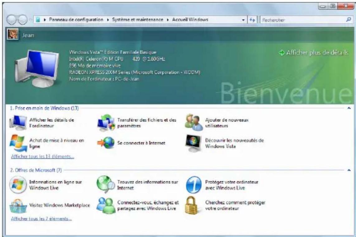 MEDION MD 96640 - Windows Vista® - Accueil Windows - 1