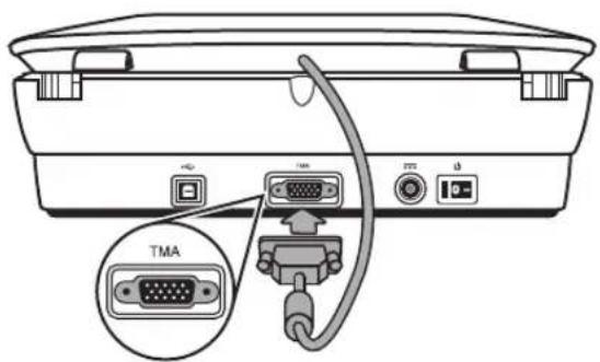 HP Scanjet G4000 - Step 3. Connect the TMA cable - 1