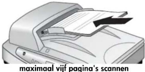 HP Scanjet 8290 - de reinigingsdoek door de ADI heenvoeren - 2