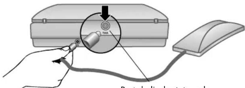 HP Scanjet 5590C - Connexion de l'adaptateur de supports transparents - 1
