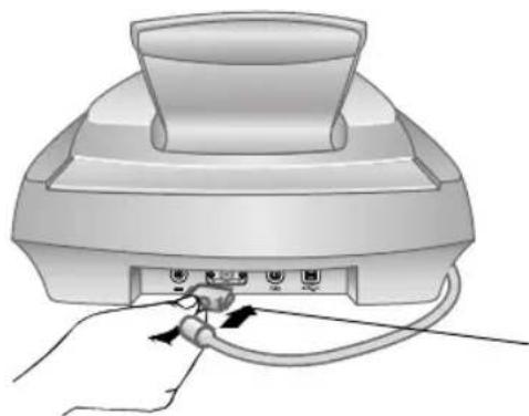 HP Scanjet 5590C - Connexion du bac d'alimentation automatique de photos - 1