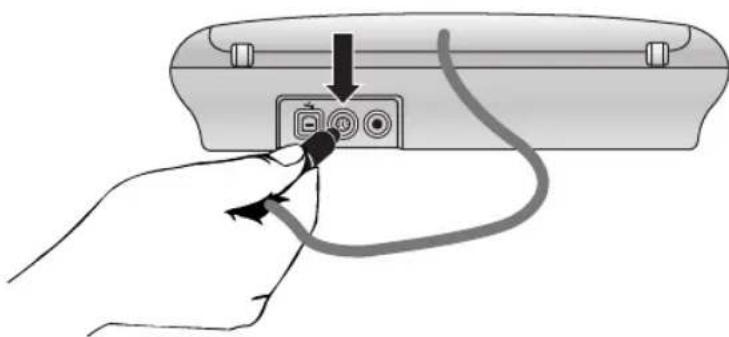 HP Scanjet 3530C - Connexion de l'adaptateur de supports transparents en option (uniquement HP Scanjet 3500c) - 1