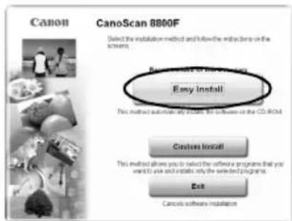 CANON Canoscan 8800f - Installing the Software - 4