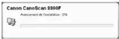 CANON Canoscan 8800f - Suivez les instructions qui s'affichent afin de procéder à l'installation. - 1