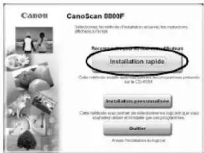 CANON Canoscan 8800f - Installation des logiciels - 4