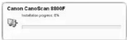CANON Canoscan 8800f - Follow the on-screen instructions to perform the installation. - 1