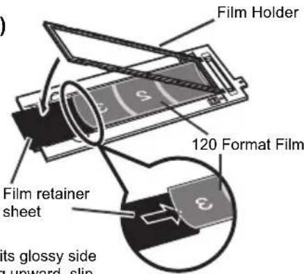 CANON Canoscan 8800f - Using a Film Retainer Sheet - 2
