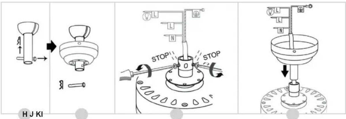BESTRON DC30T - MONTAGE - Montieren der Stab am Motor (Option 1) - 1