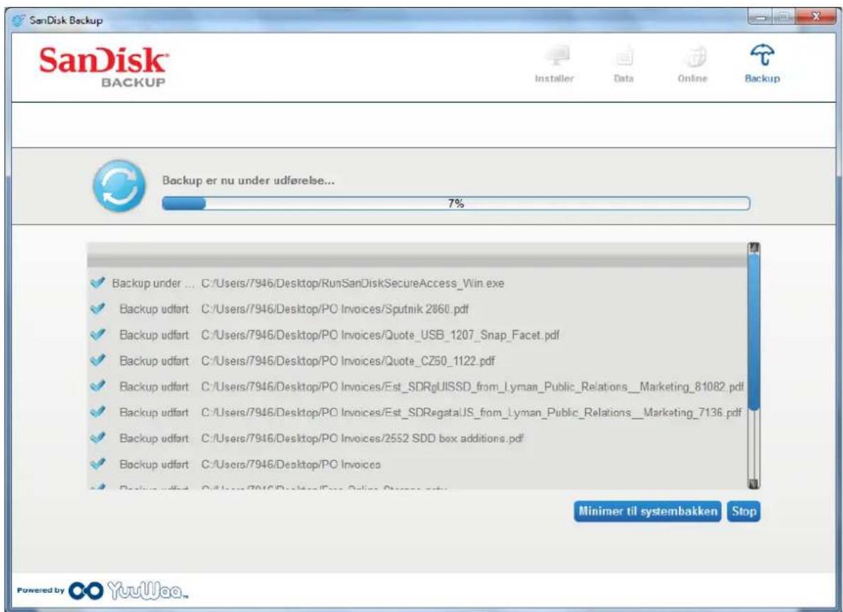 SANDISK U3 cruzer micro - Start din backup - 1