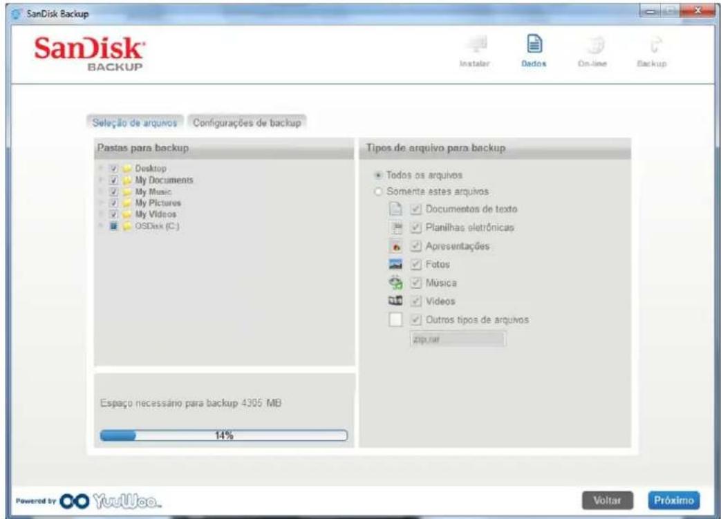 SANDISK U3 cruzer micro - Selecao do ficheiro - 1