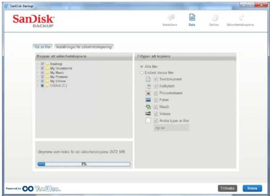 SANDISK U3 cruzer micro - Val av filer - 1