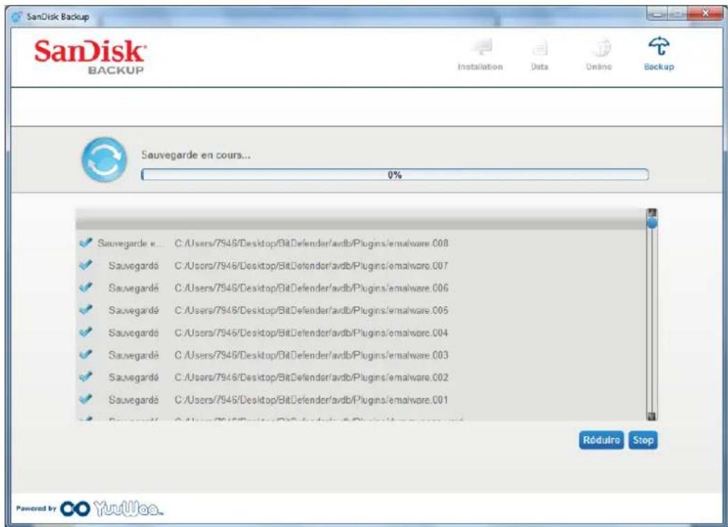 SANDISK U3 cruzer micro - Lancez vous sauvegarde - 1