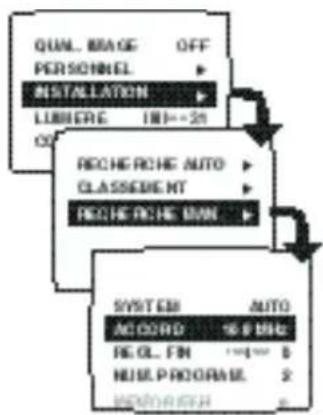 ARISTONA 63TA5215 - Pour effectuer la recherche manuellement - 1