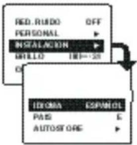 ARISTONA 52TA4415 - Otros ajustes del menú INSTALACION - 1